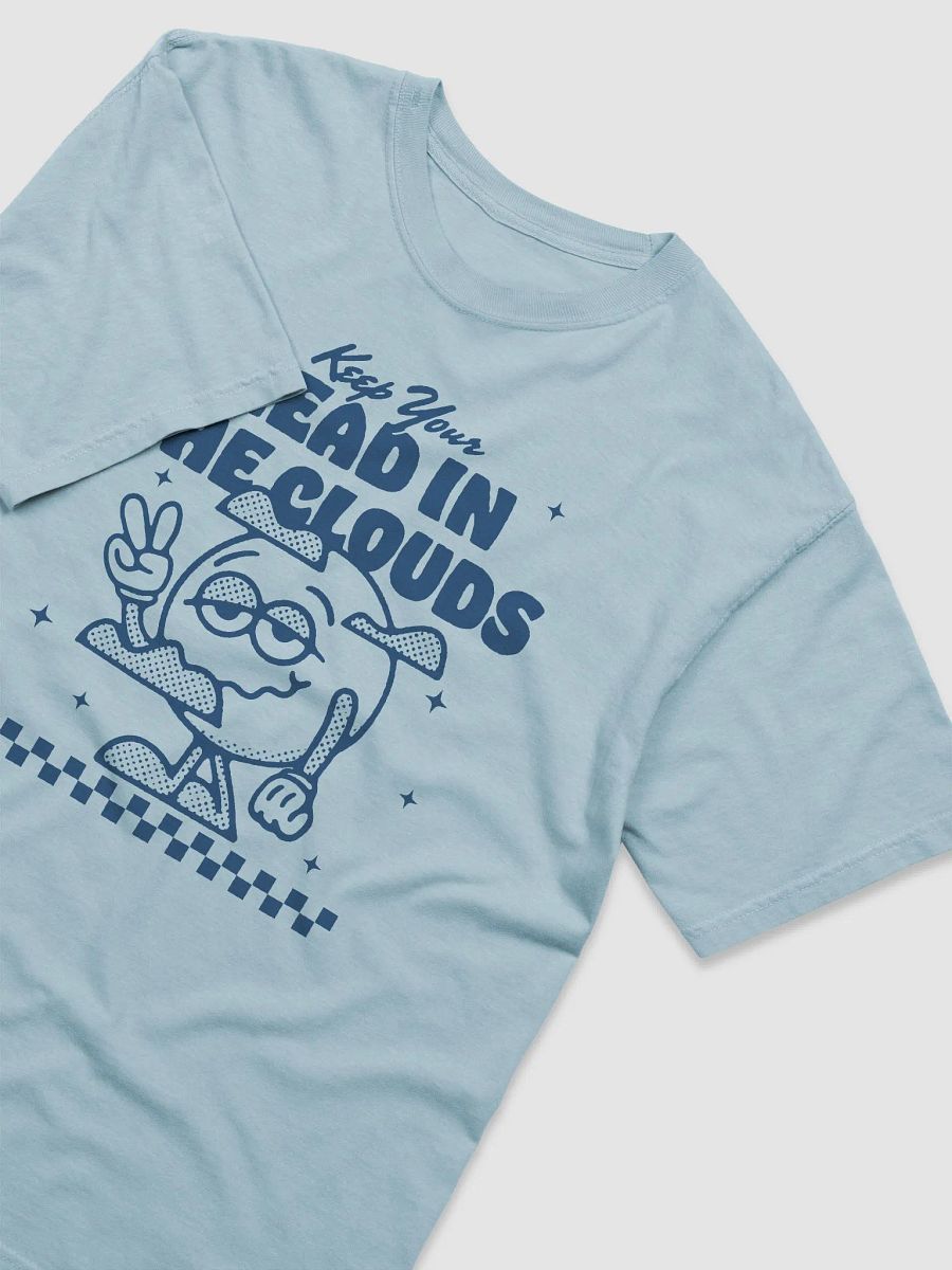 Keep Your Head in the Clouds | Motivational Retro-Style Y2K Streetwear with a Sun Mascot and Checkerboard Pattern product image (7)