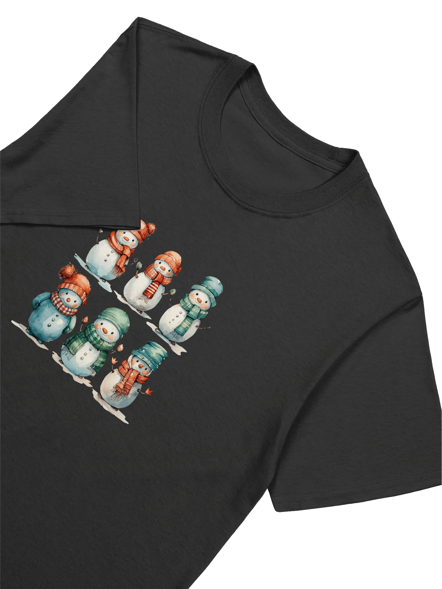 Cute Christmas Snowman Unisex T-Shirts product image (20)