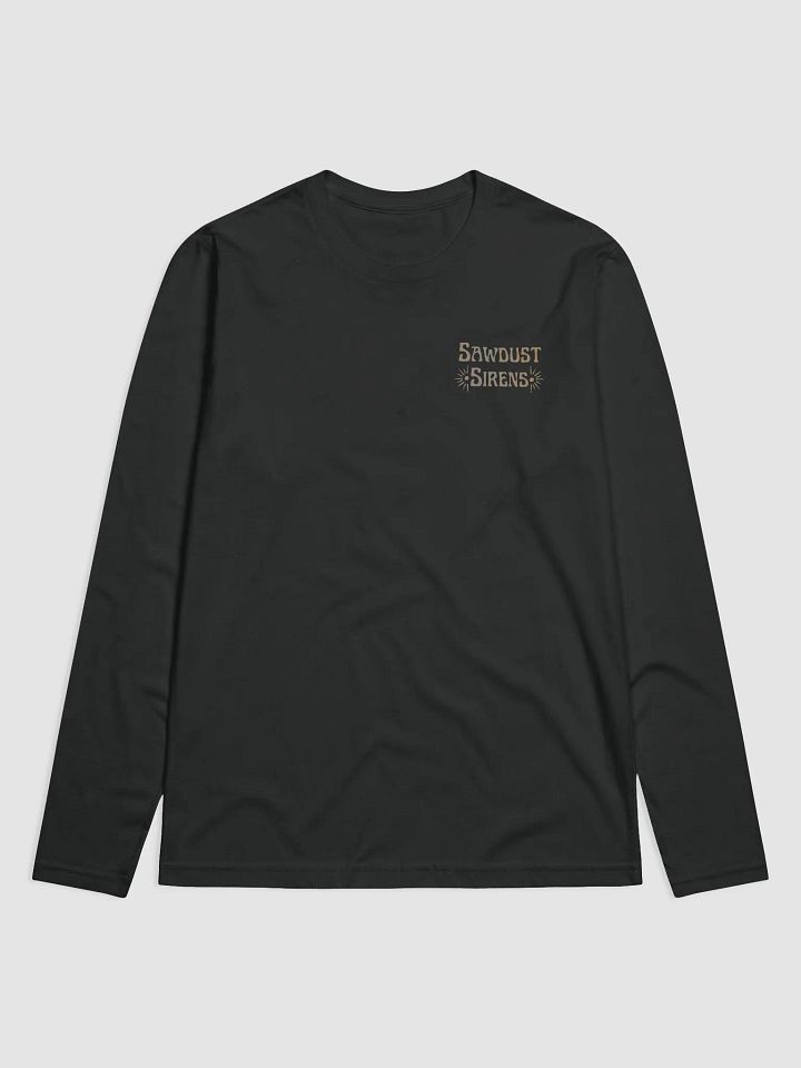 Blonde Chainsaw Pinup Unisex Fitted Long Sleeve Crew Neck Shirt product image (2)