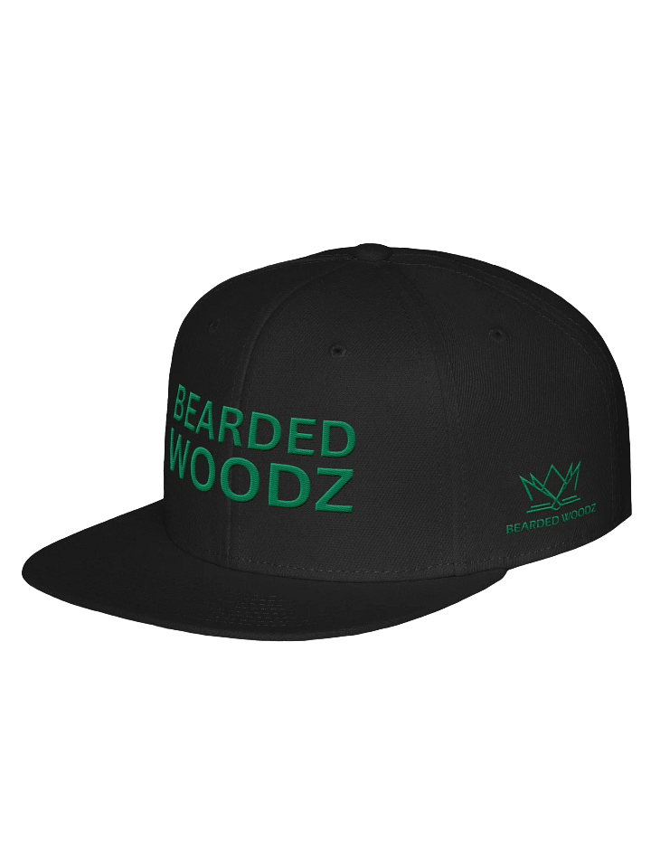 Bearded Woodz Snapback (Green Embroidery) product image (2)