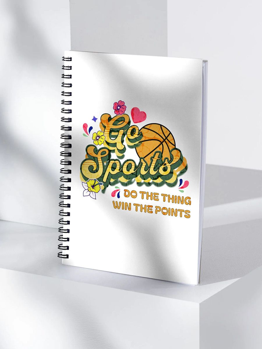 Go Sports Basketball Sports Motif Spiral Notebook product image (3)