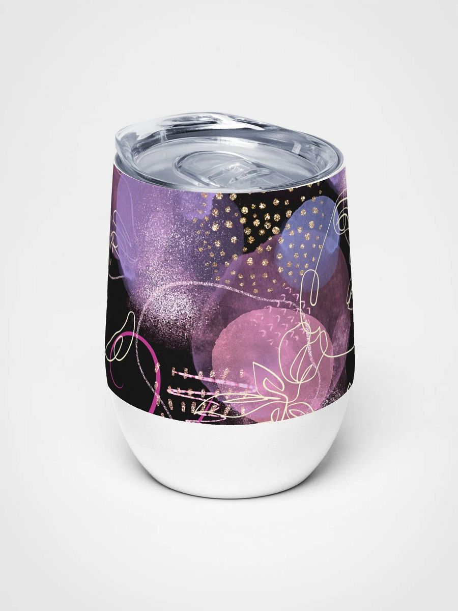 Whimsical faces Wine Tumbler elegant ladies product image (5)