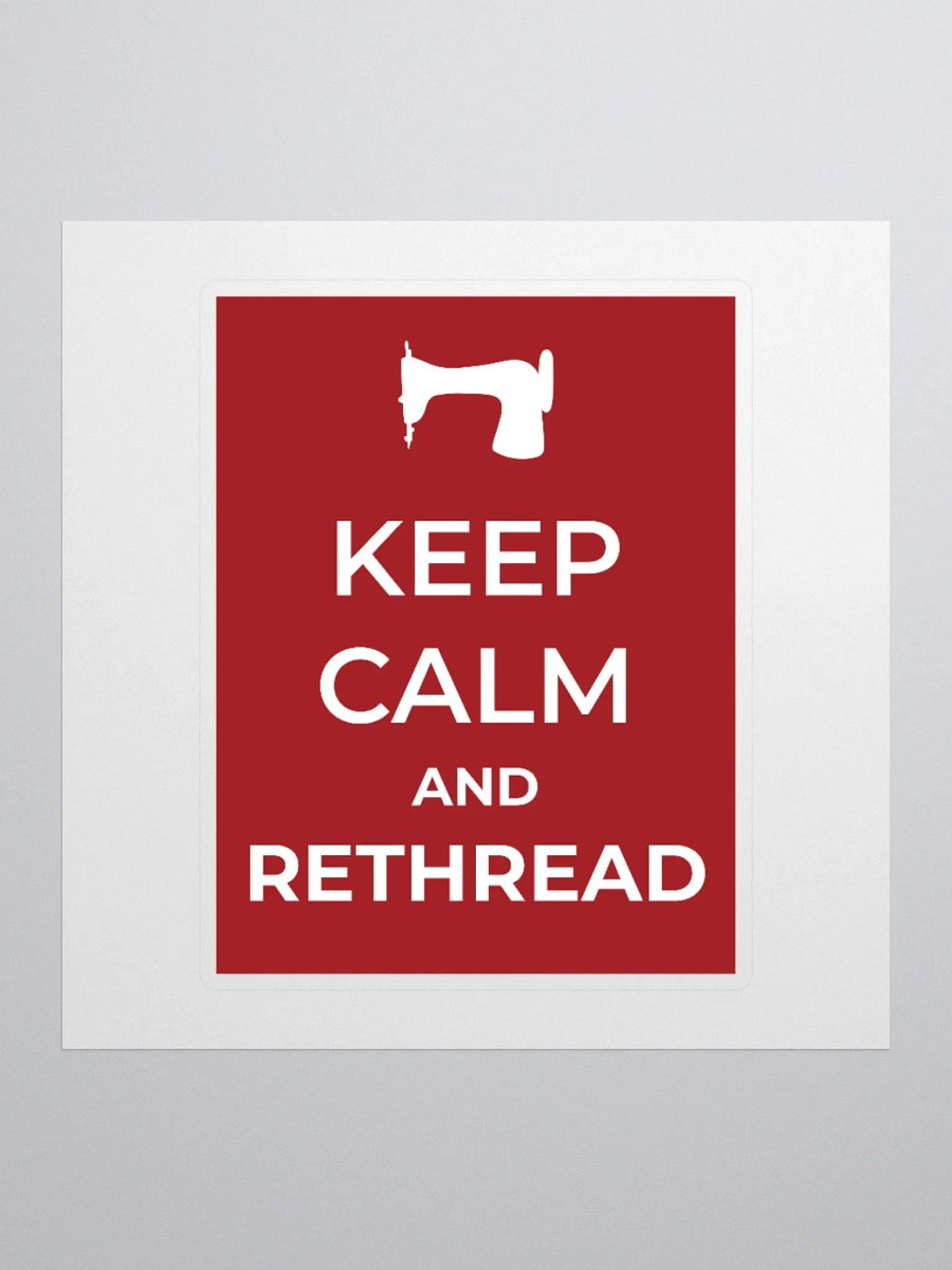 Keep Calm Red Sticker product image (1)