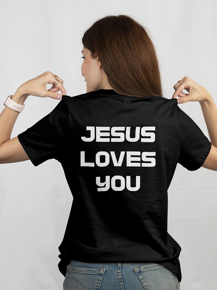YHWH Heavyweight Tee - Bold Faith "Jesus Loves You"" product image (1)