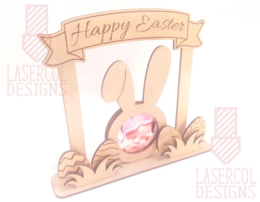 Easter Bunny Photo Frame - Laser Cut Files product image (3)