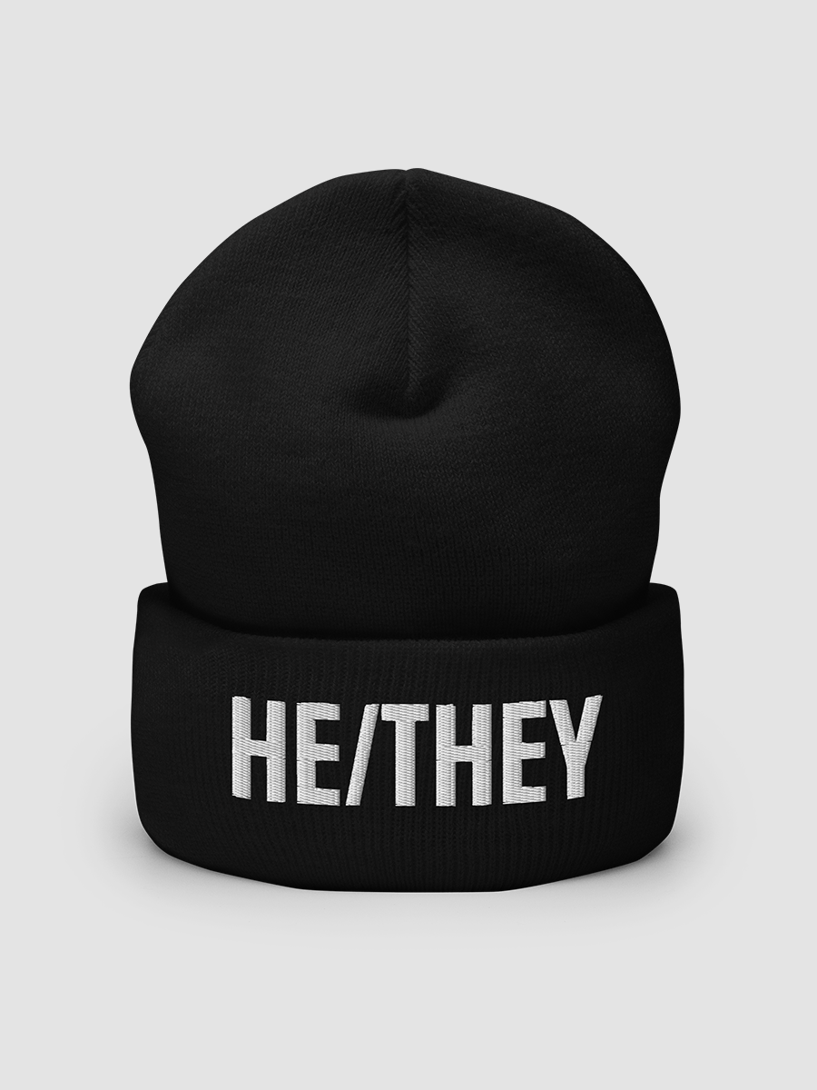 He/They Pronoun Beanie product image (2)