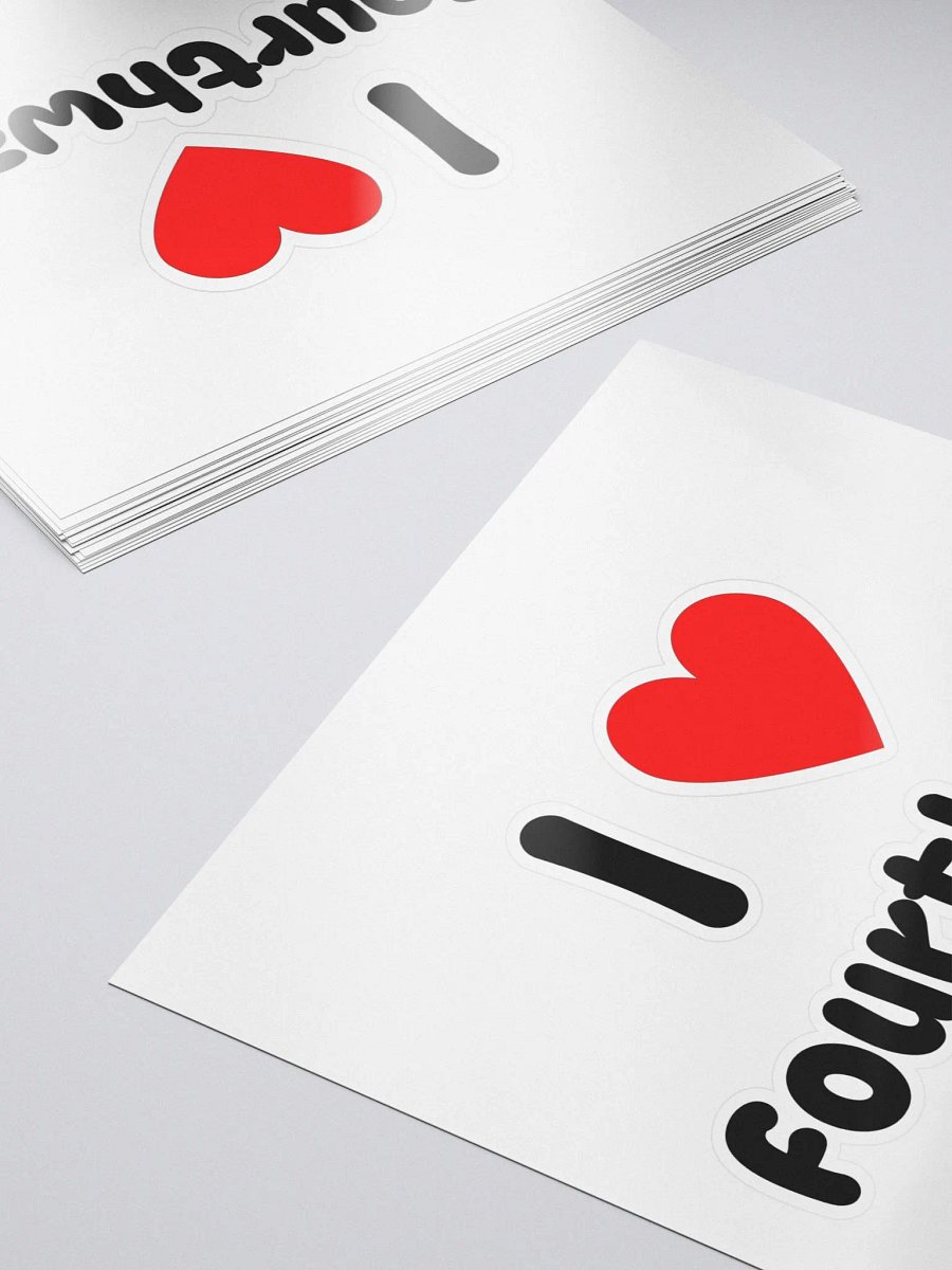 I Love Fourthwall Sticker product image (5)
