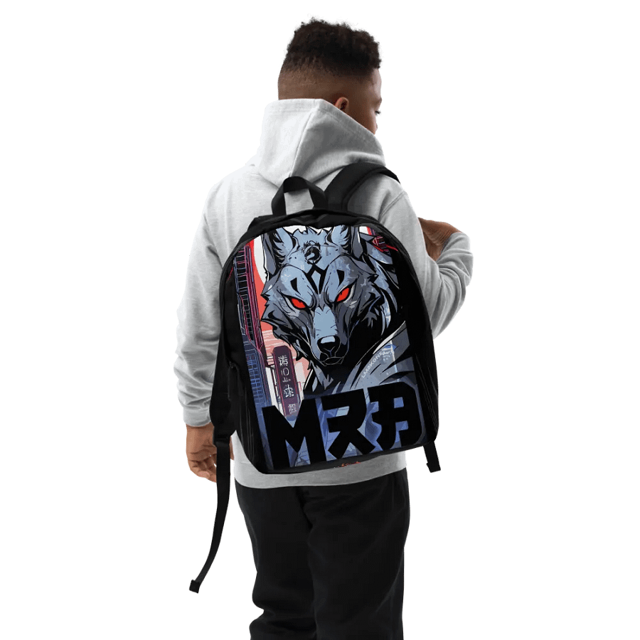 Cyberwolf All-Over Print Backpack product image (5)