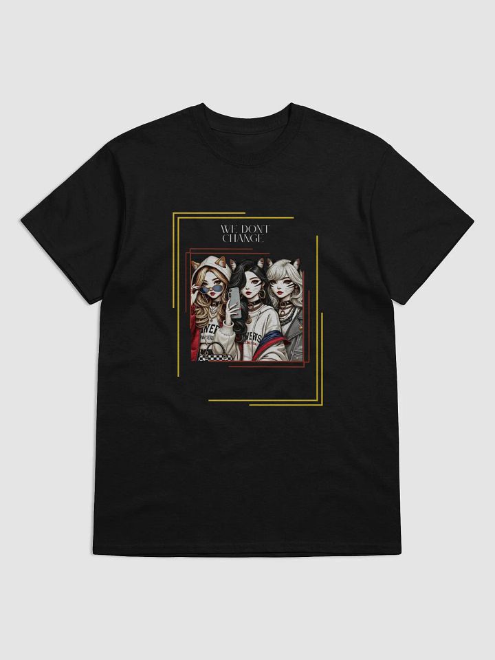 Gothic Anime Girls T-Shirt | Trendy Streetwear Cat Ear Hoodie Art | Aesthetic Urban Fashion Tees product image (1)
