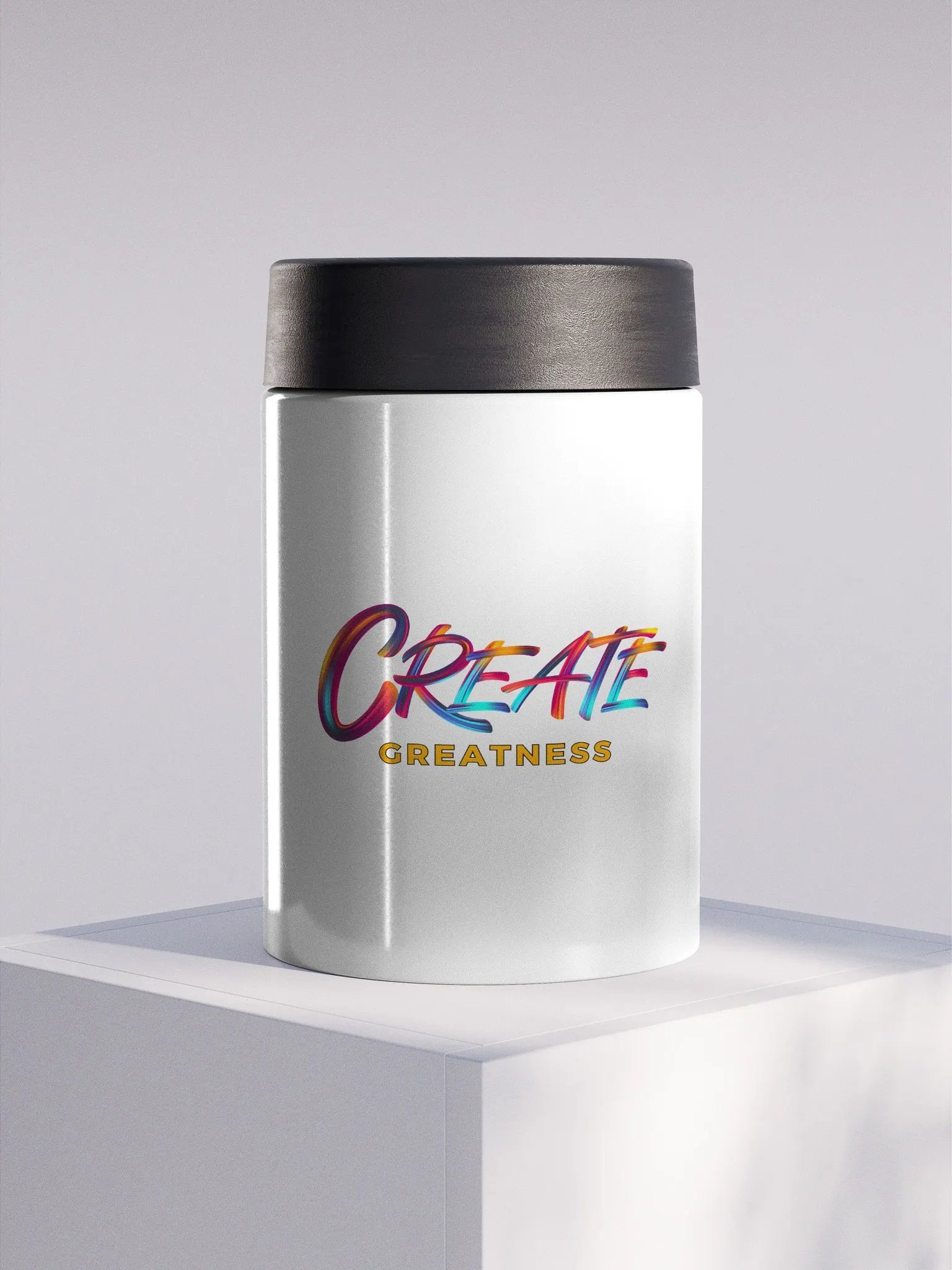 CREATE GREATNESS Stainless Steel Koozie product image (1)