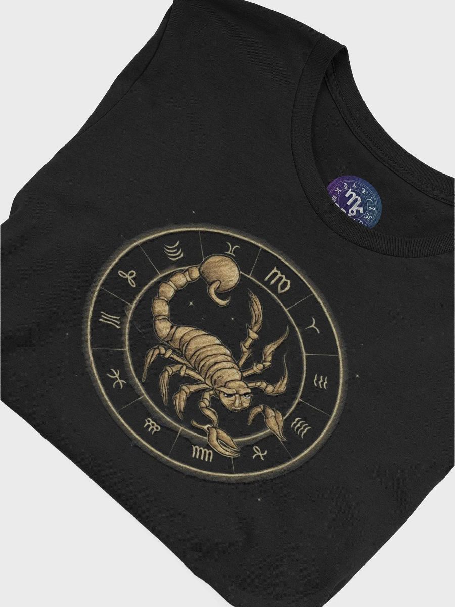 Unisex Scorpio Zodiac Supersoft T-Shirt with Zodiac Wheel Design product image (7)