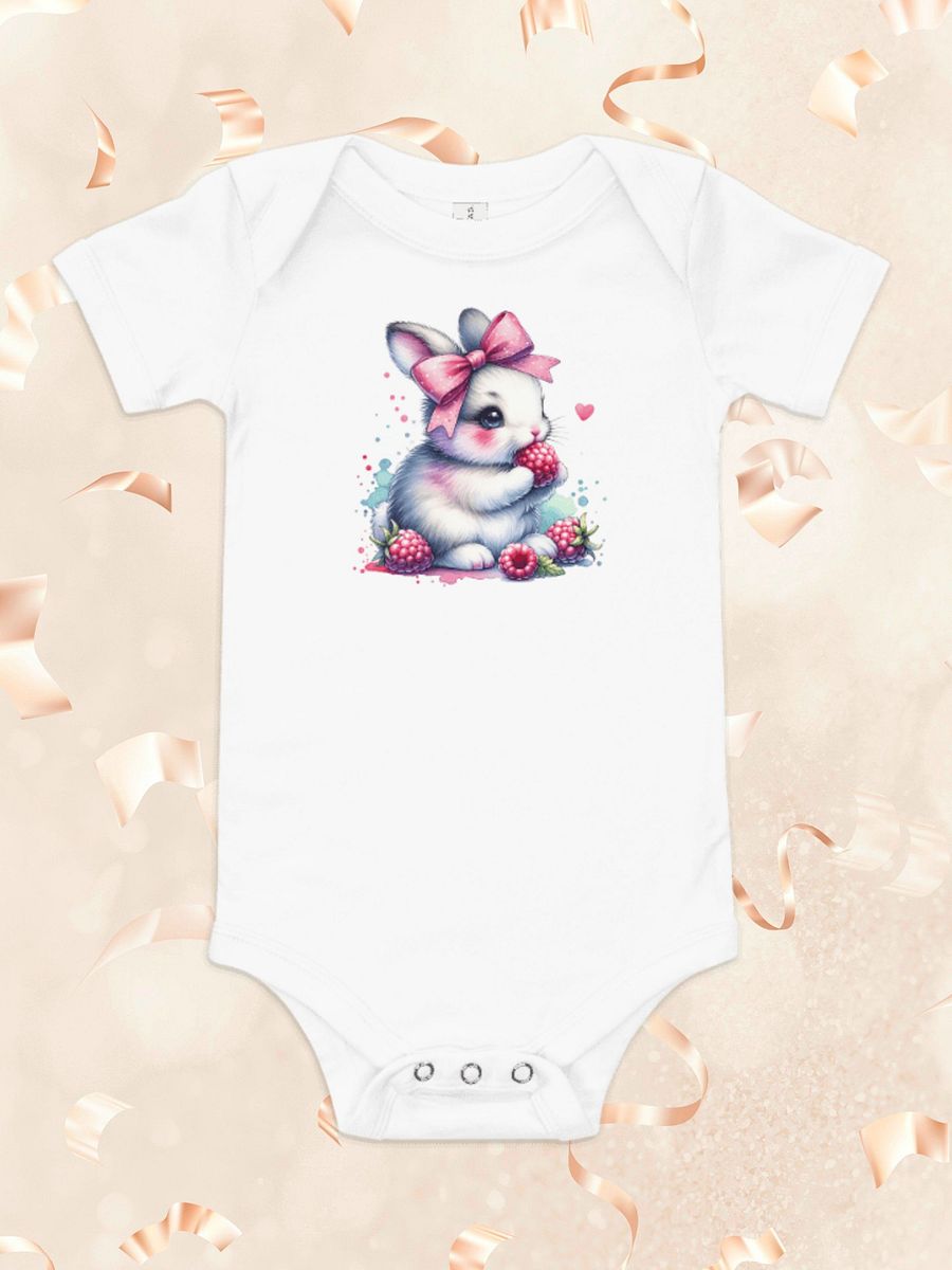 Raspberry Bunny Baby Onesie product image (11)