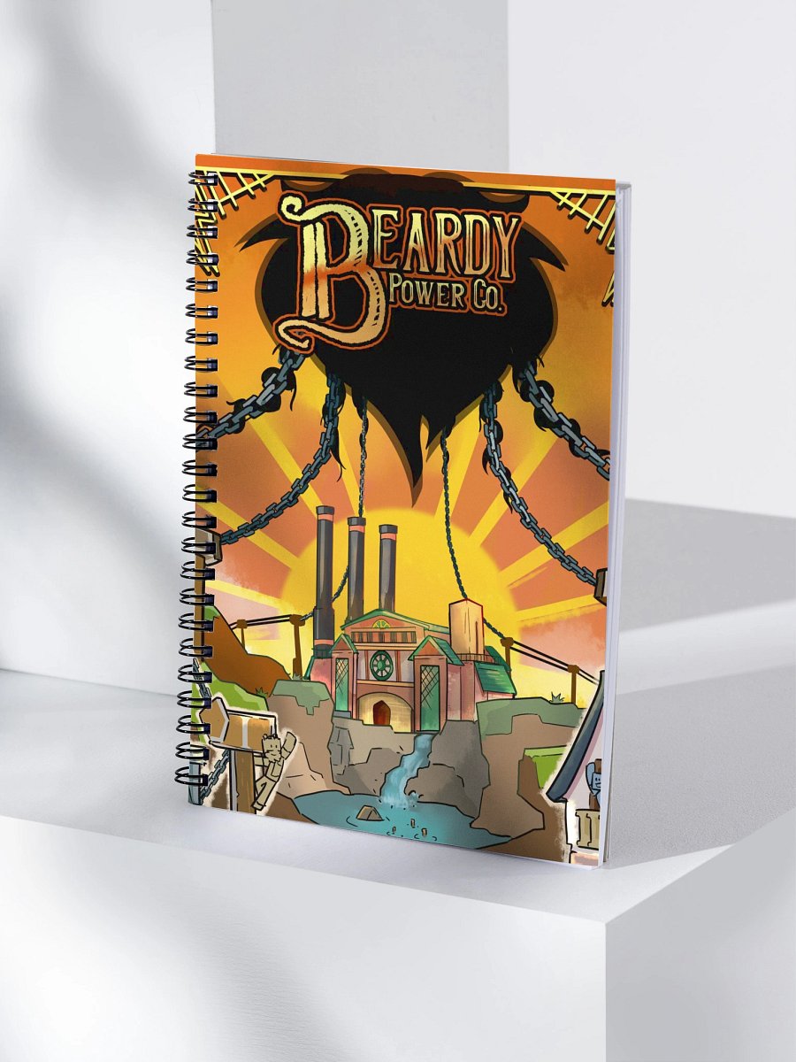 Beardy Power Co Notepad (Orange) product image (4)
