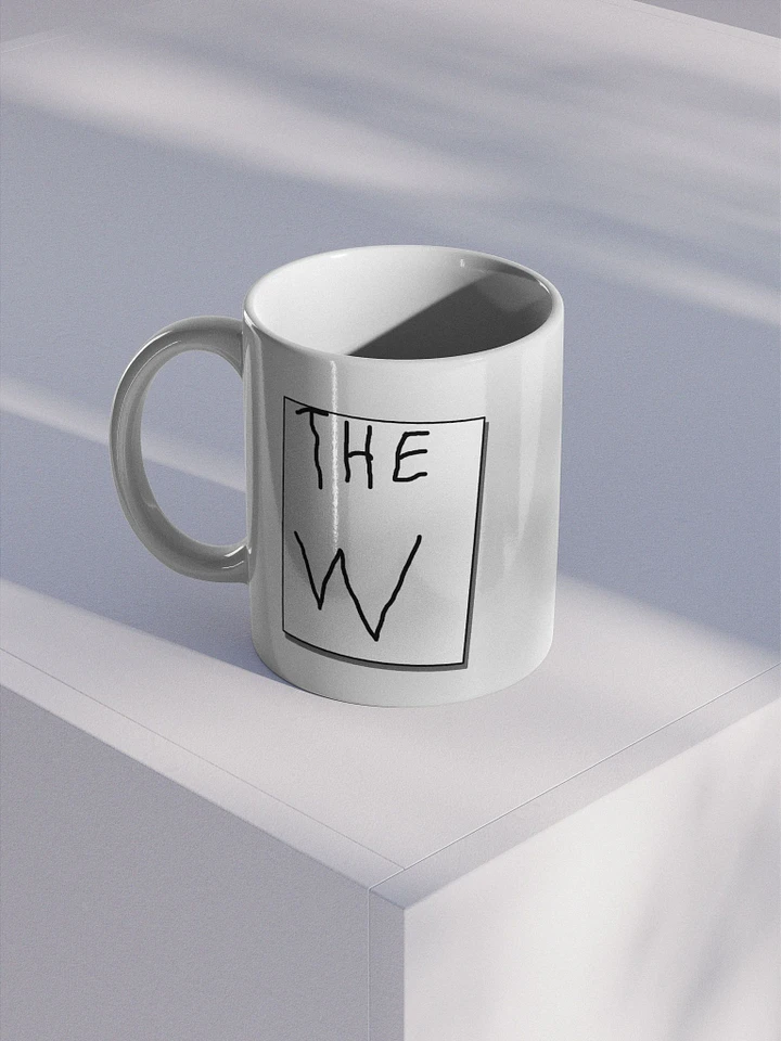 The W Premium White Glossy Mug product image (1)