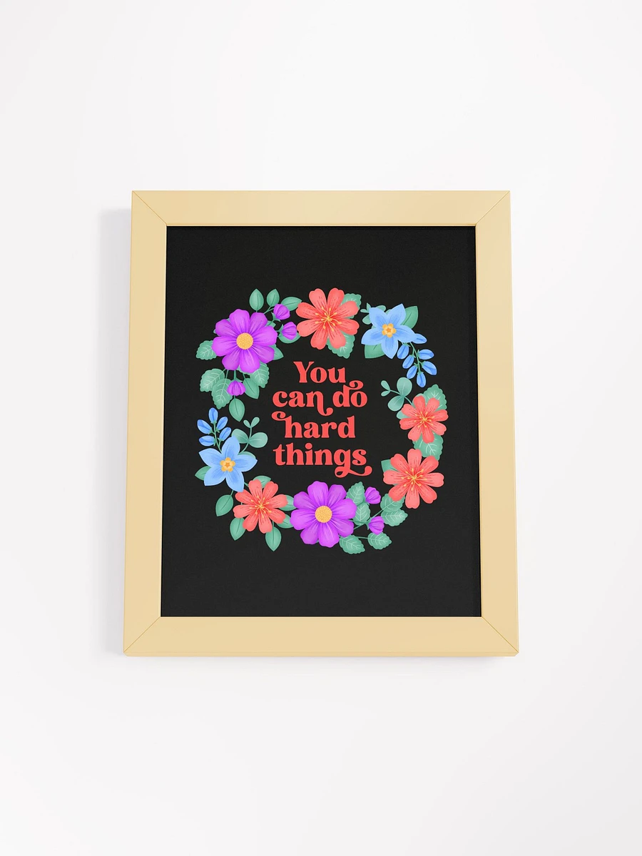 You can do hard things - Motivational Wall Art Black product image (4)