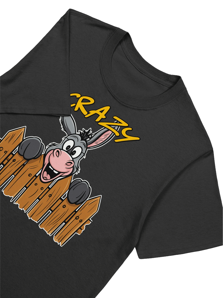 Funny Donkey - "Crazy" Peek Over Fence Graphic T-Shirt product image (19)
