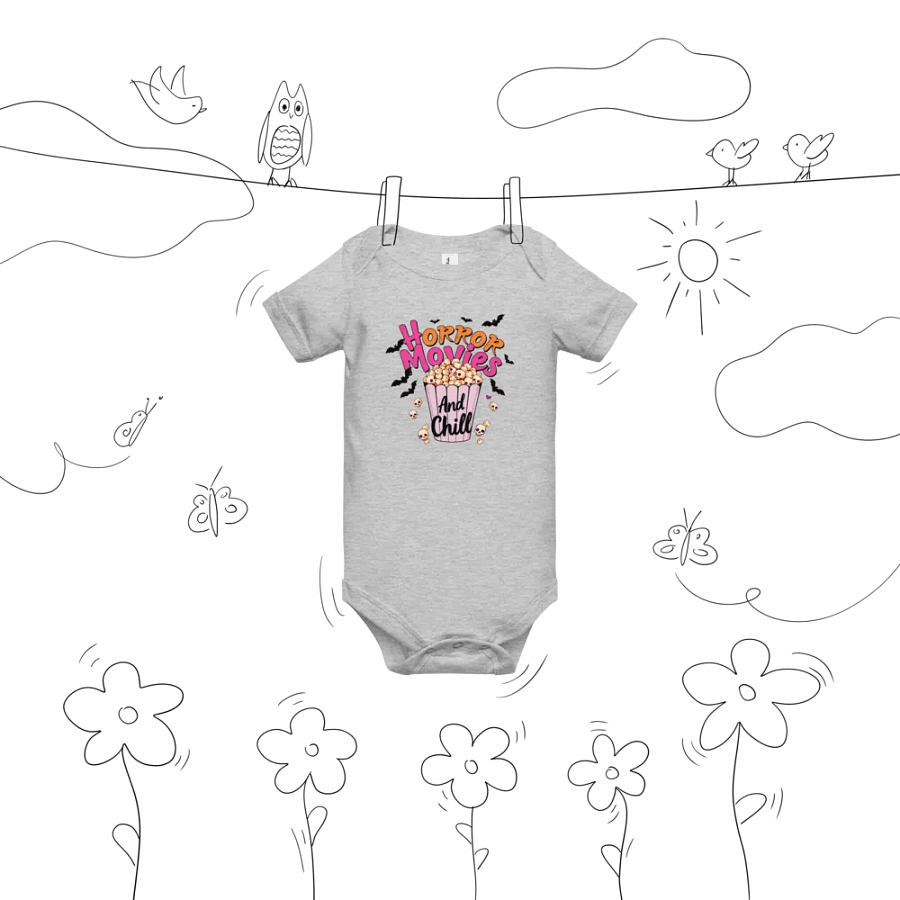 Horror Movies And Chill Baby Romper Onesie product image (9)