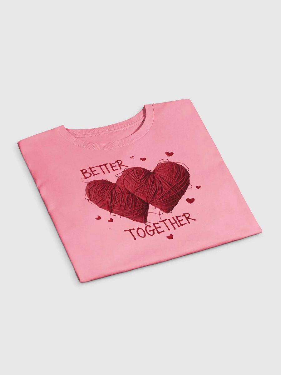 Better Together Heart-Shaped Yarn Art Women's Crop Top product image (19)