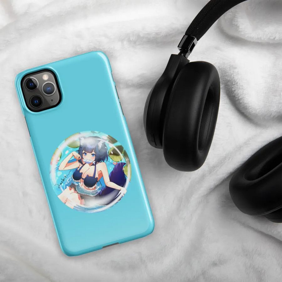 Jackie inside bubble with signature - iphone snap case coral blue product image (5)