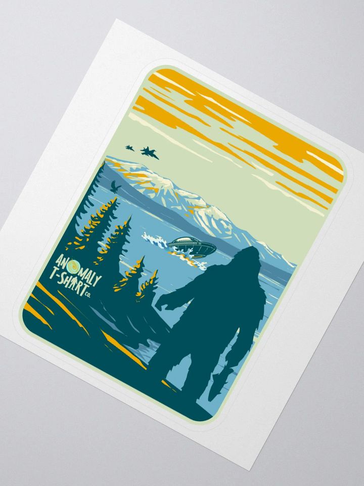 Pacific Northwest Bigfoot UFO/USO Kiss Cut Stickers product image (1)