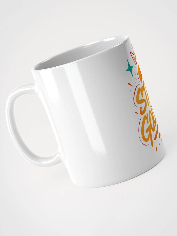 "Stay Golden" Graffiti White Glossy Mug | Rise & Shine Energy product image (2)