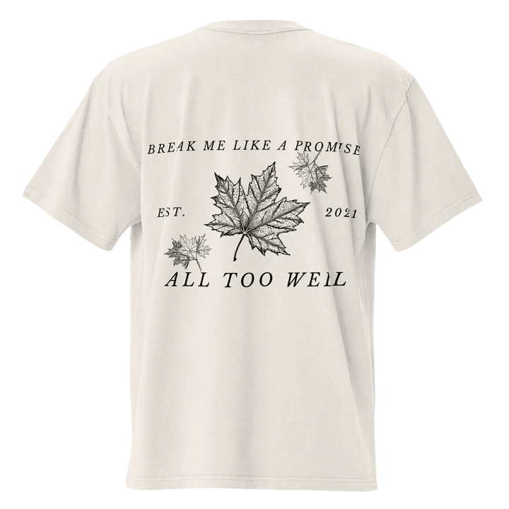 'All too well' - Taylor Swift Inspired Oversized Faded T-Shirt product image (6)