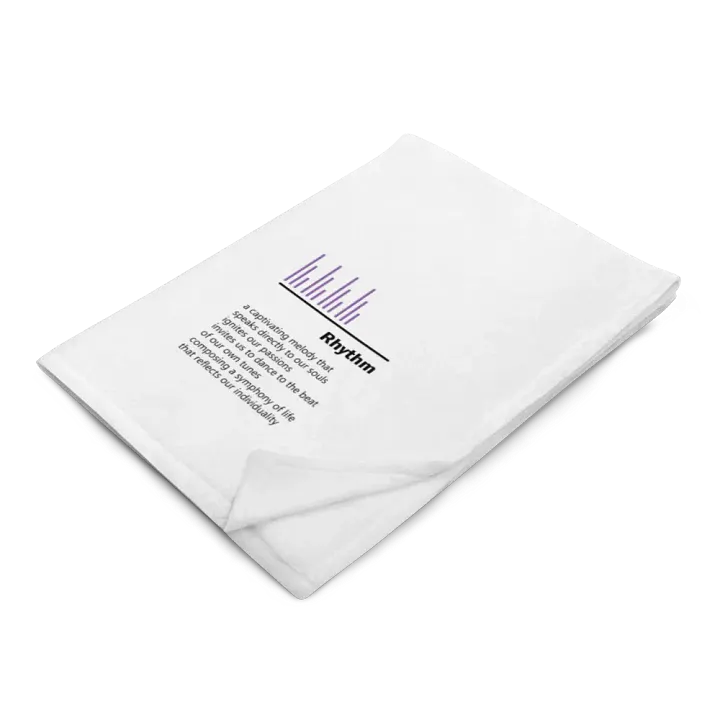 rhythm blanket - purple line product image (1)