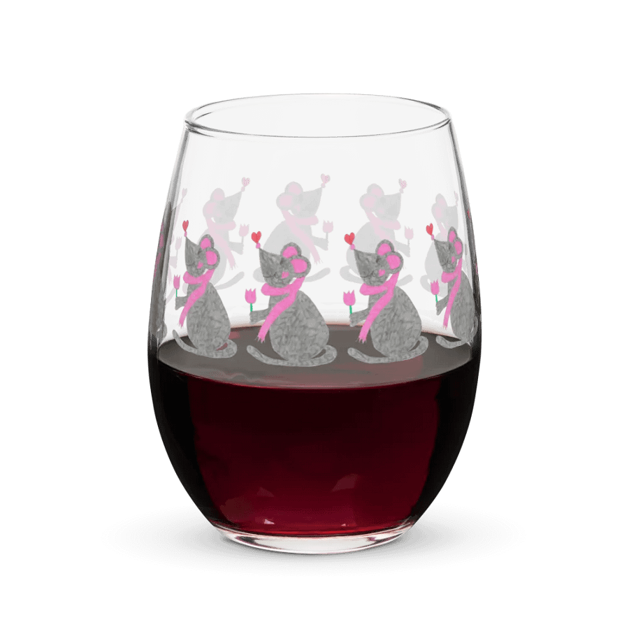 Tulip mouse Stemless Wine Glass product image (8)