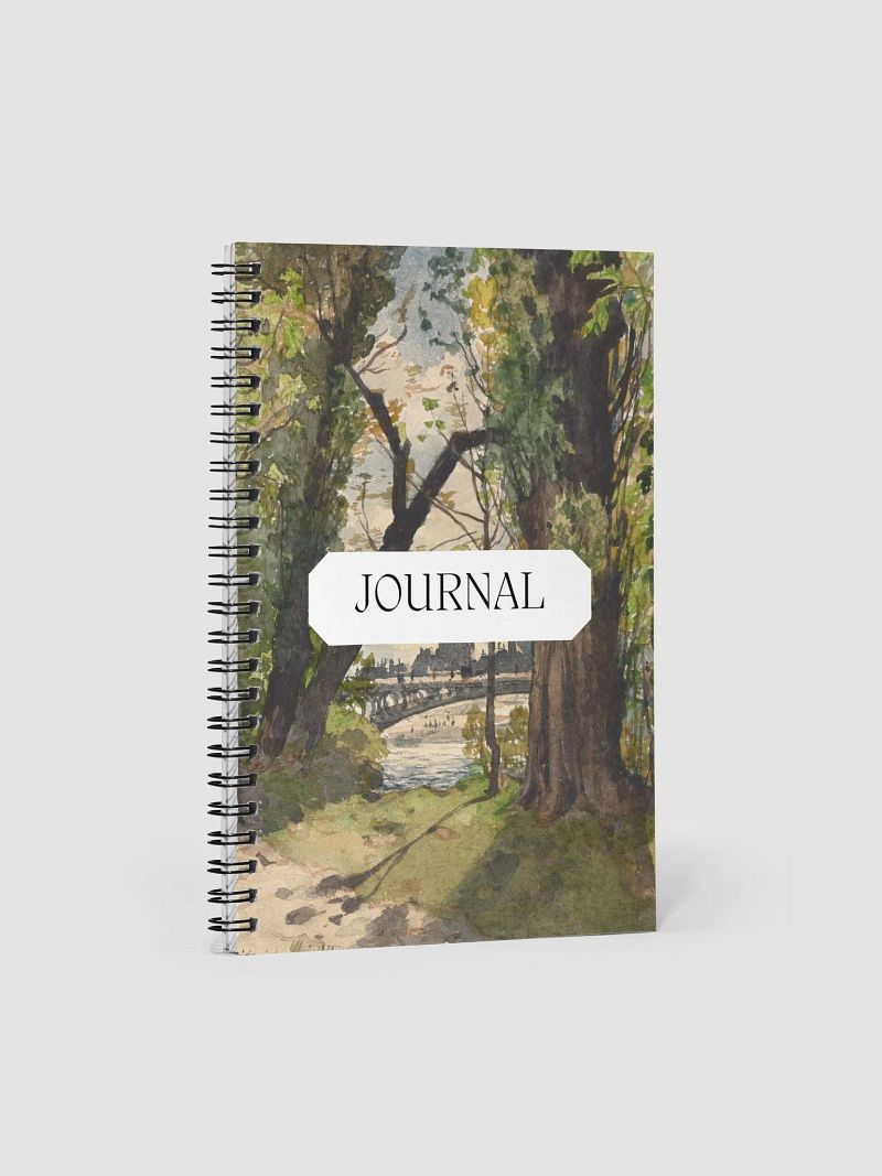 Gorgeous Watercolor Nature Forest Lovers Journal Spiral Notebook