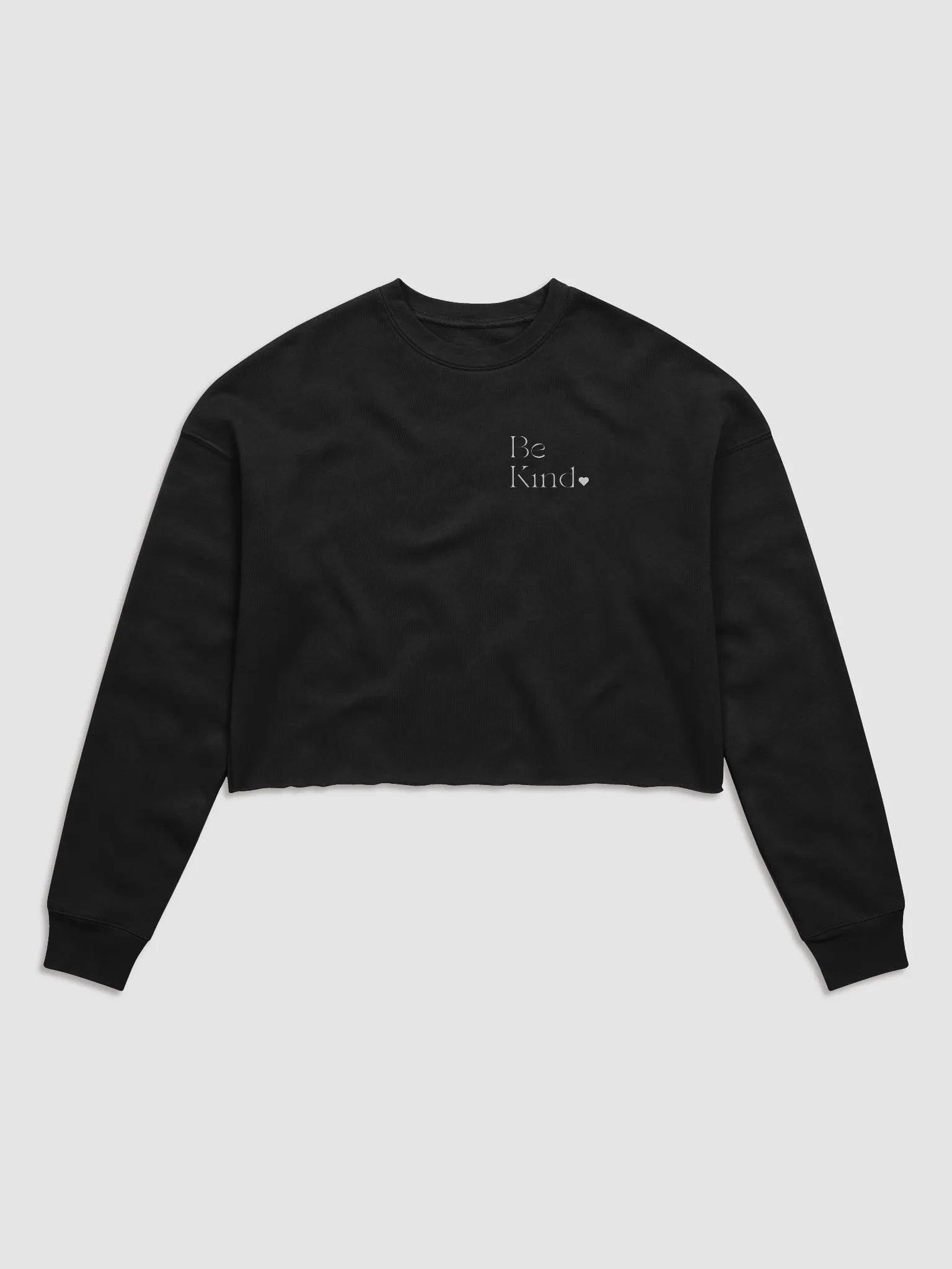 Be Kind All Around Crop Crew White product image (1)