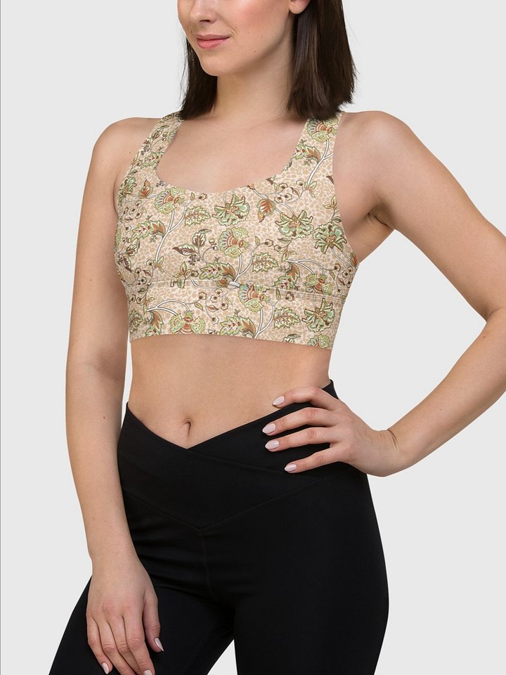 High-Impact Bra "Elegant Neutral Beige Chintz" product image (2)