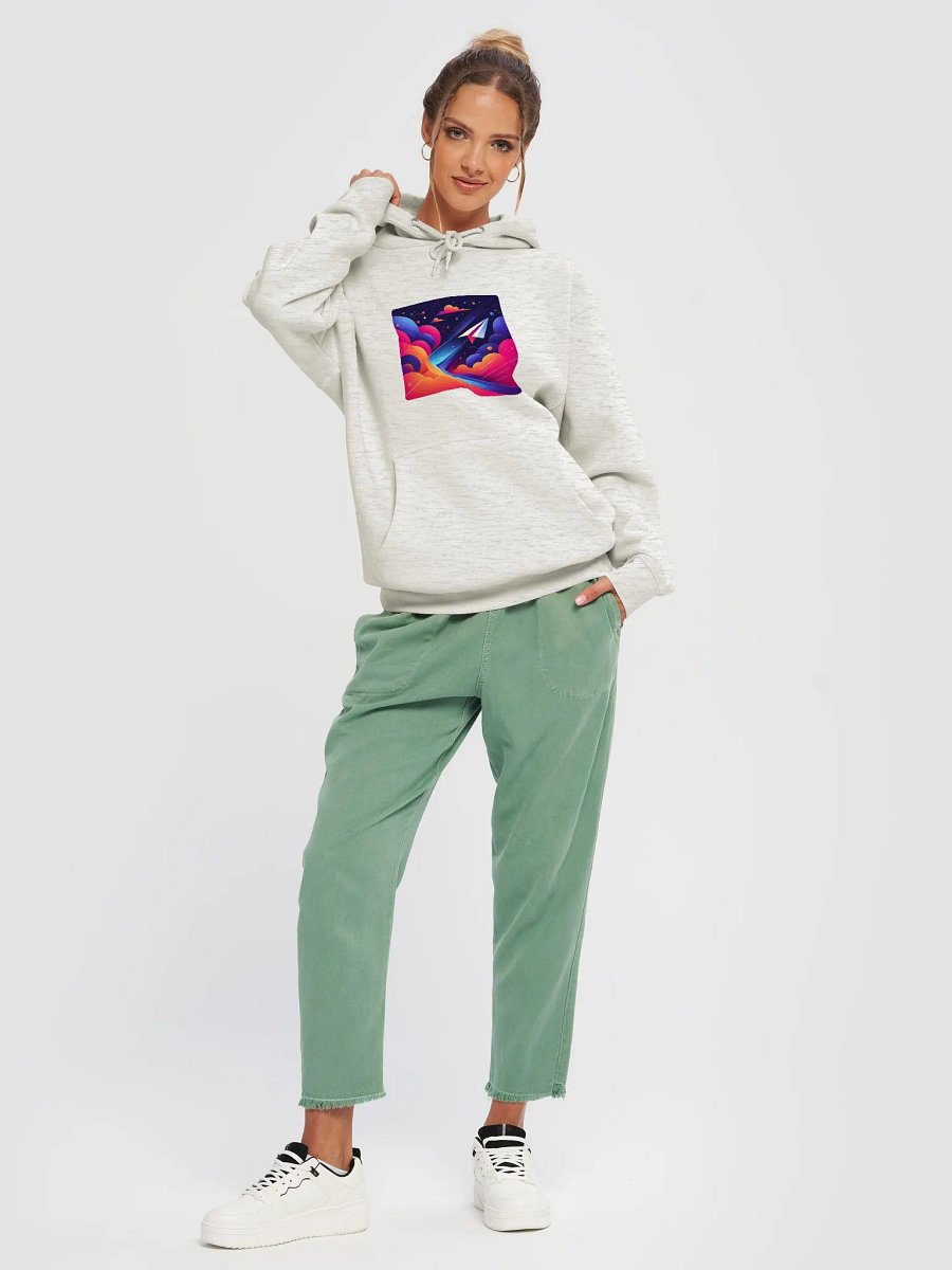 Ultimate Comfort Unisex Hoodie | AI design paper airplane product image (9)
