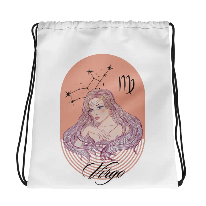 Reach for the Stars: Adorable Horoscope Drawstring Bag - Virgo product image (2)