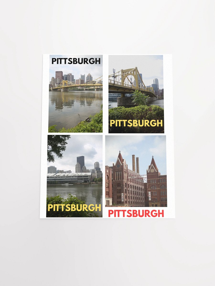 Pittsburgh - City Scenes Collage - poster product image (10)