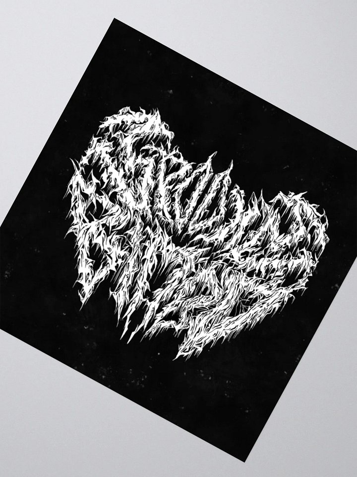 Death Metal Logo Sticker product image (2)