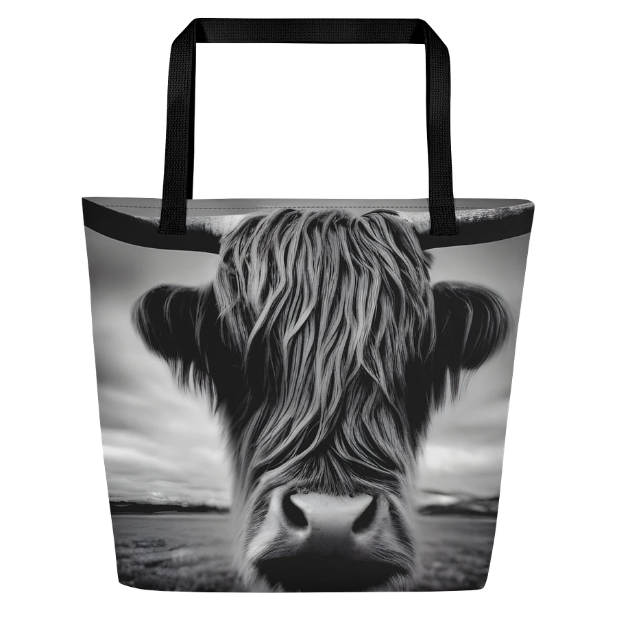 Highland Cow Photo Tote Bag with Pocket product image (3)