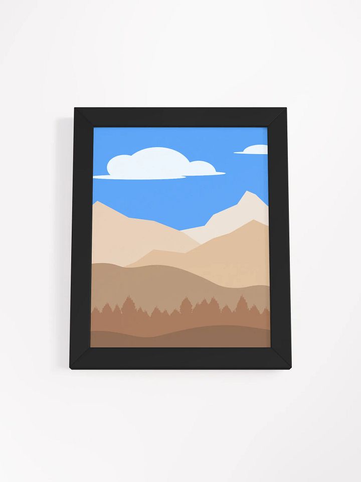 Mountain Valley Framed Matte Poster product image (2)