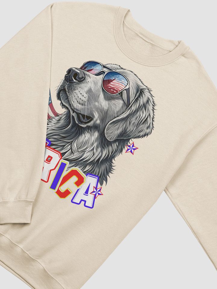 Merica Golden Retriever Patriotic Pup Crewneck Sweatshirt product image (22)
