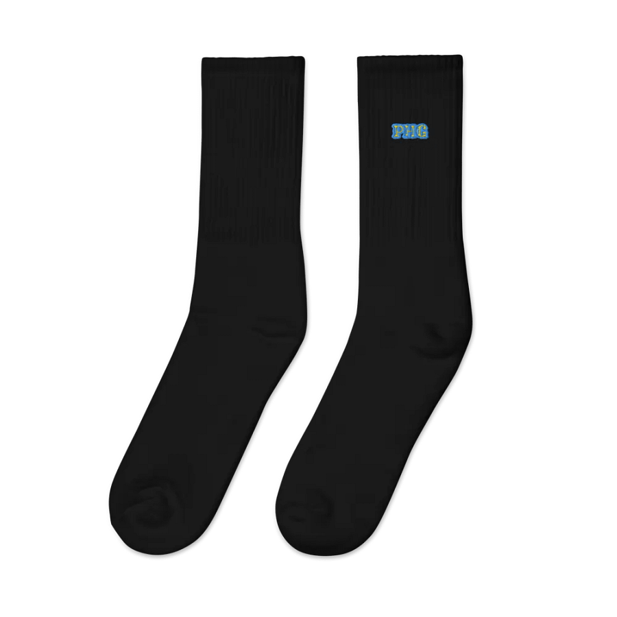 PHG Bold Minimalist Embroidered Crew Socks product image (5)