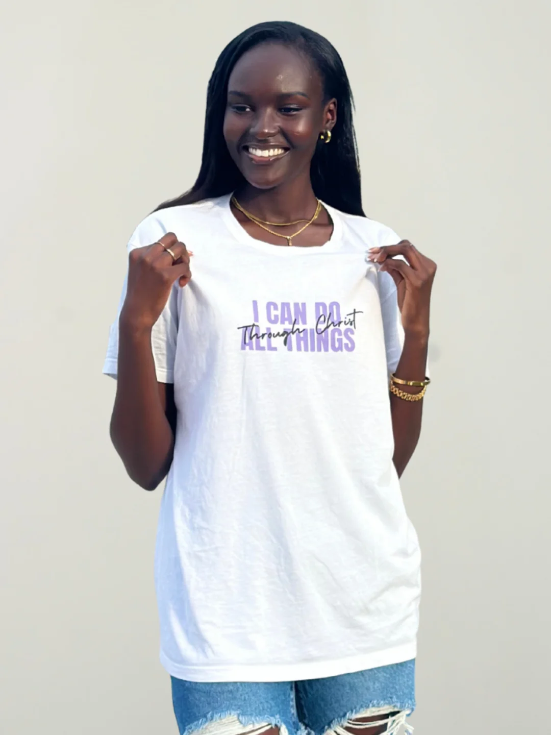 Through Christ Classic Purple – Philippians 4:13 product image (1)