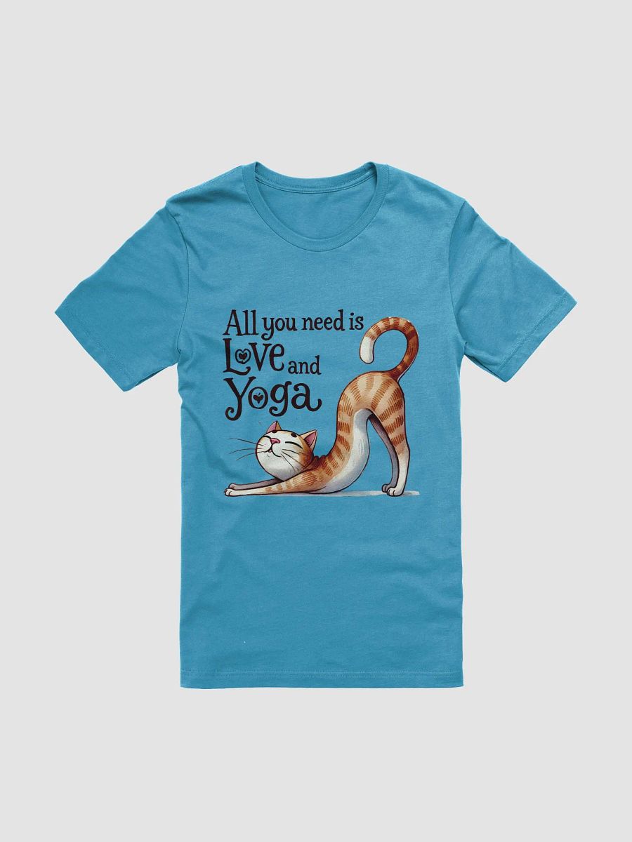 All You Need Is Love and Yoga Cat T-Shirt product image (1)