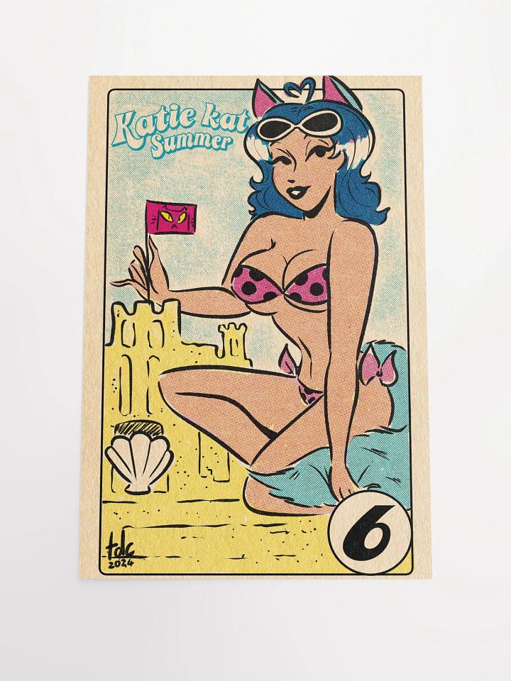 Retro Summer Card -Print product image (1)