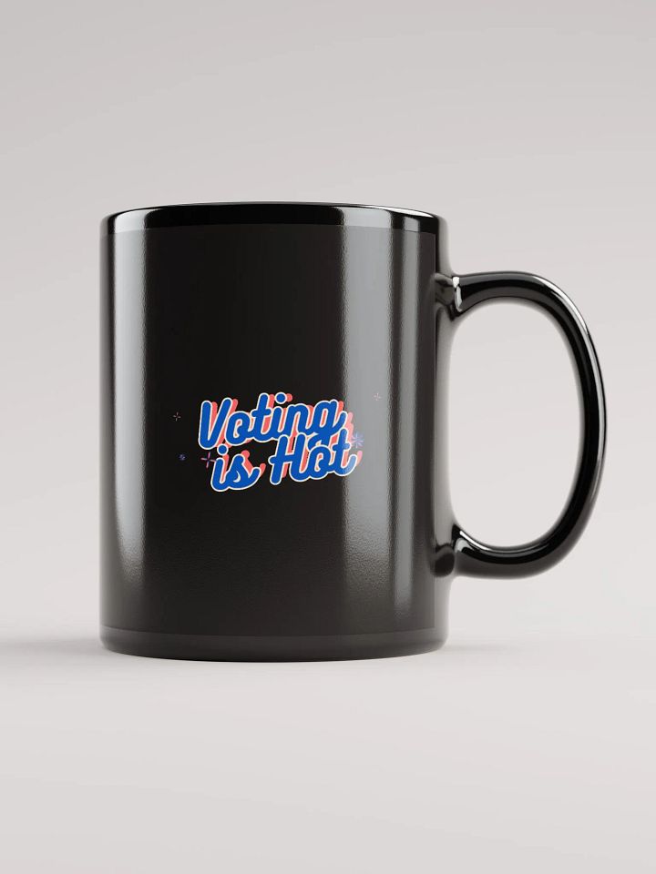 Voting is Hot Black Glossy Mug product image (2)