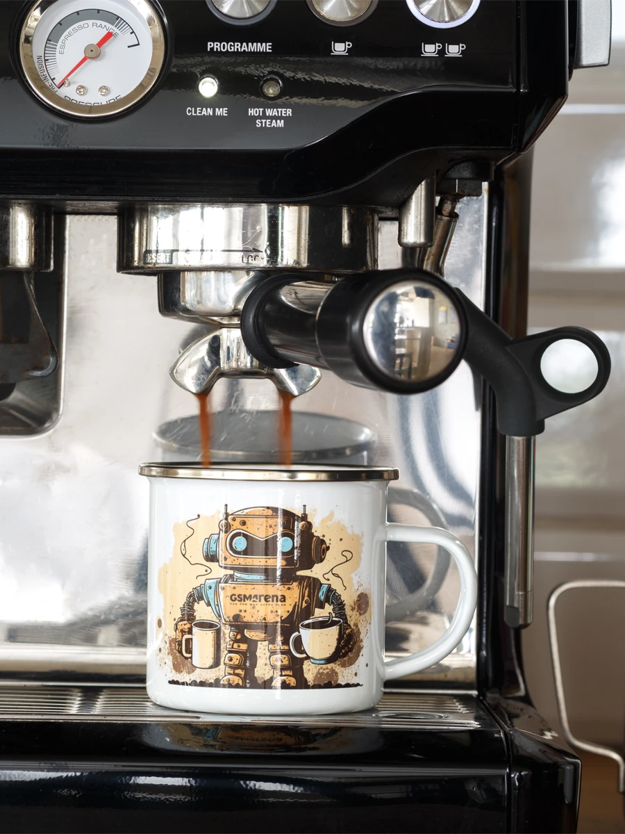 Robot Enamel Coffee Mug product image (3)