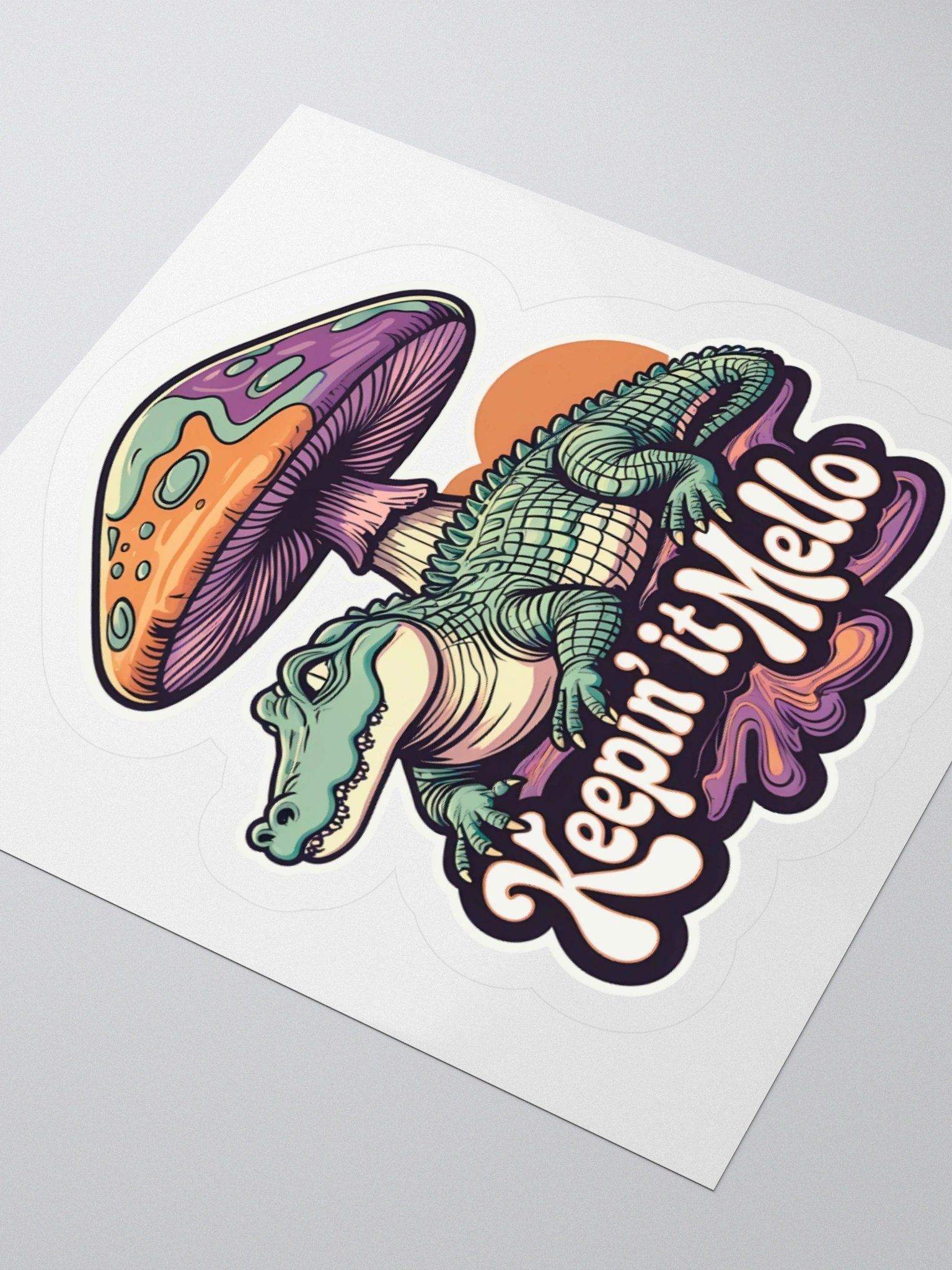 Mellow Alligator Kiss Cut Stickers product image (8)