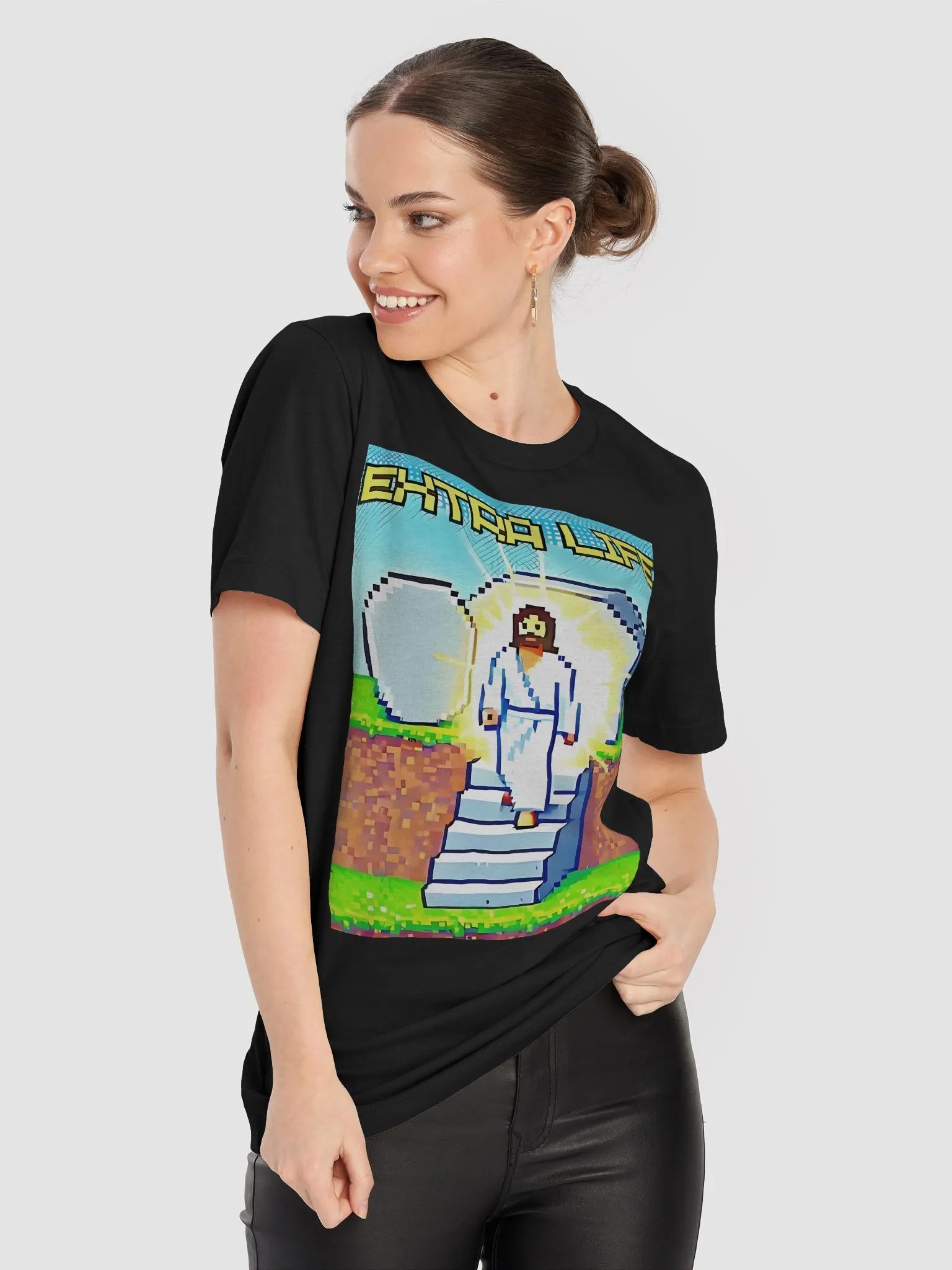 Jesus Christ Extra Life Christian Game Shirt product image (1)