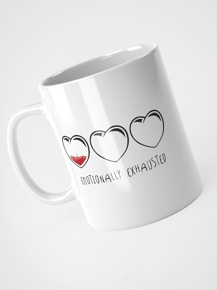 Emotionally Exhausted (Hearts) - Mug product image (1)