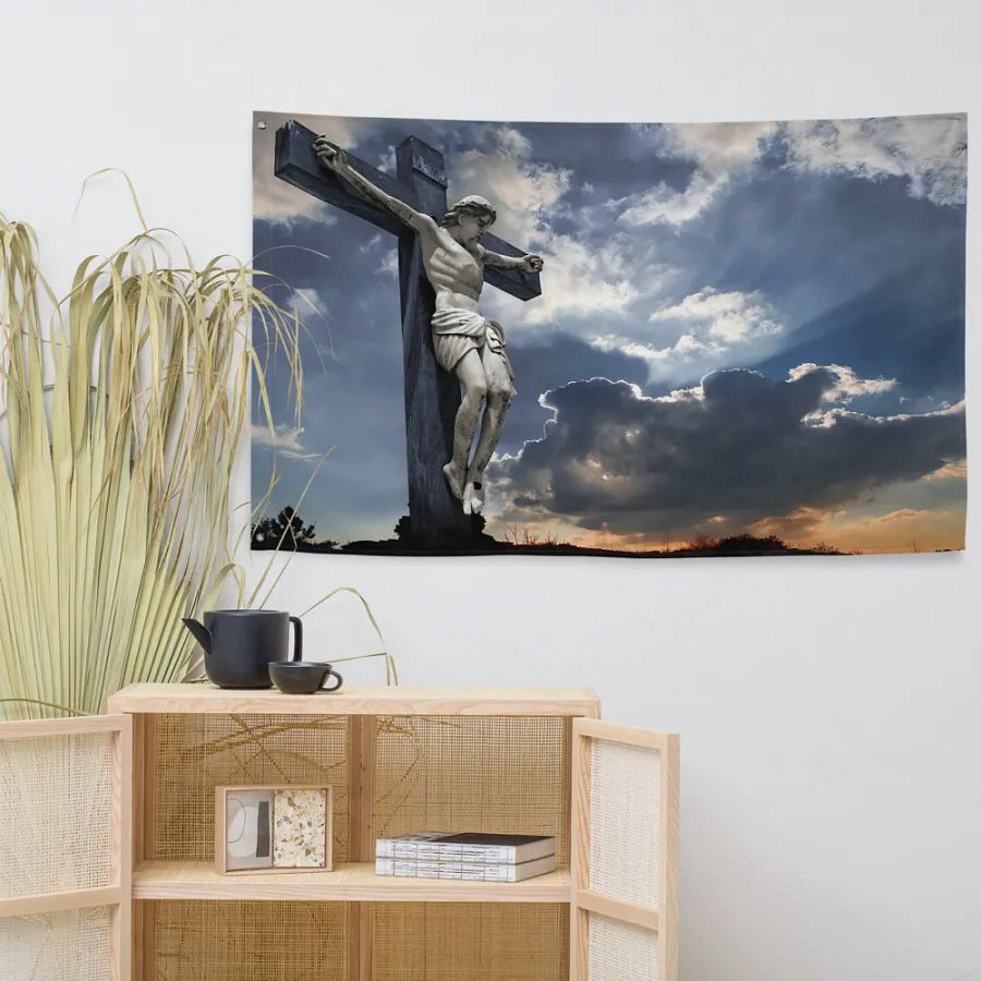 Divine Radiance All-Over Print Flag product image (7)