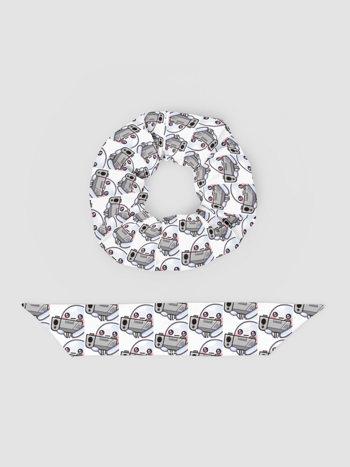 Ghostie w/ Gun All-Over Print Recycled Scrunchie product image (2)