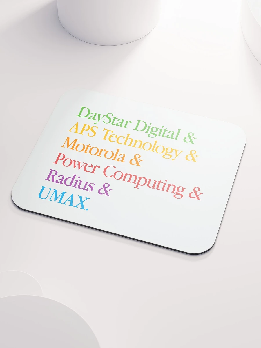 PowerPC Clone Lineup Mouse Pad (White) product image (3)